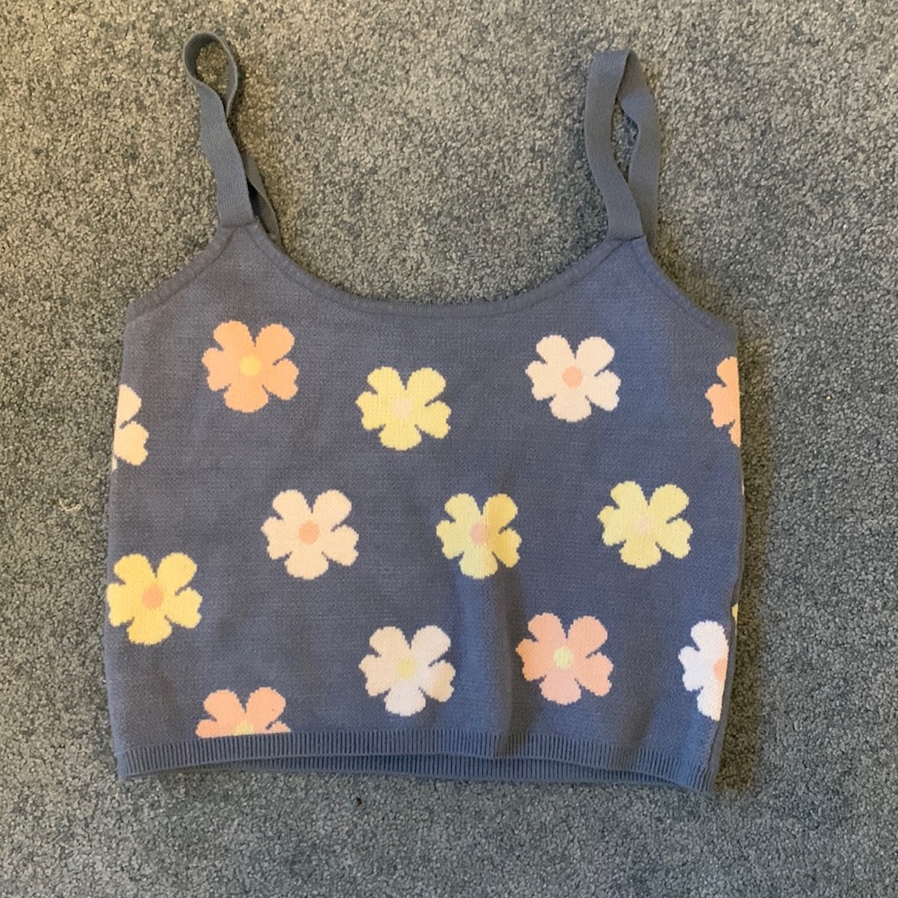 Colorful flower tank top